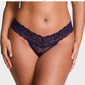 NWT Victoria’s Secret THE LACIE
Sequin Posey Lace Thong Panty.